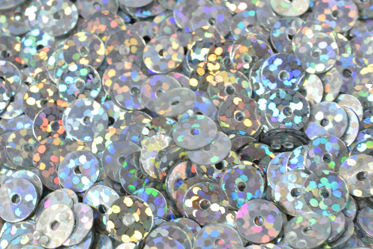 3/4/6mm Silver Iridescent Sequins Sheen Round Sequins/Loose Paillettes,Wholesale Sequins,Shimmering Sequin Apparel,Shoe De...