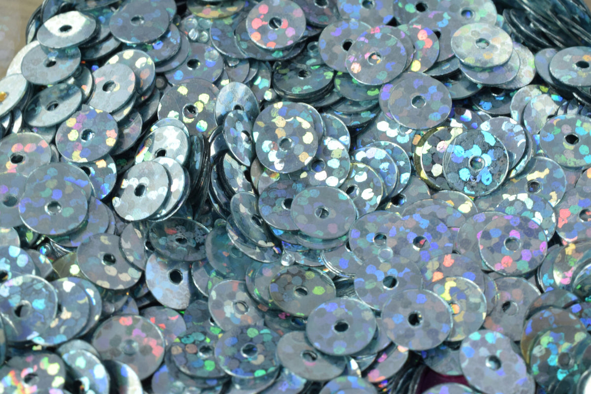 3/4/6mm Bluish Silver Iridescent Flat Sequins Round/Loose Paillettes/Wholesale Sequins Multi Color, Loose Sequin Apparel,S...