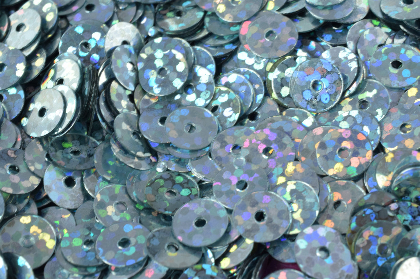 3/4/6mm Bluish Silver Iridescent Flat Sequins Round/Loose Paillettes/Wholesale Sequins Multi Color, Loose Sequin Apparel,S...