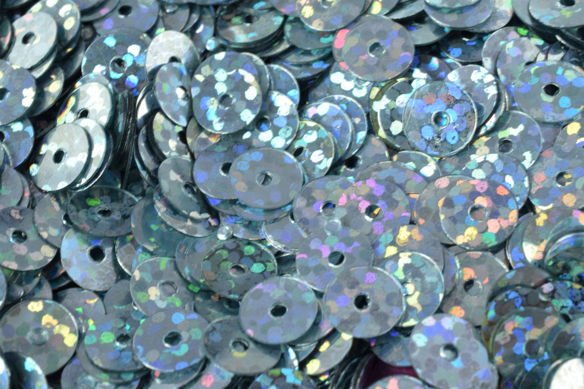 3/4/6mm Bluish Silver Iridescent Flat Sequins Round/Loose Paillettes/Wholesale Sequins Multi Color, Loose Sequin Apparel,S...