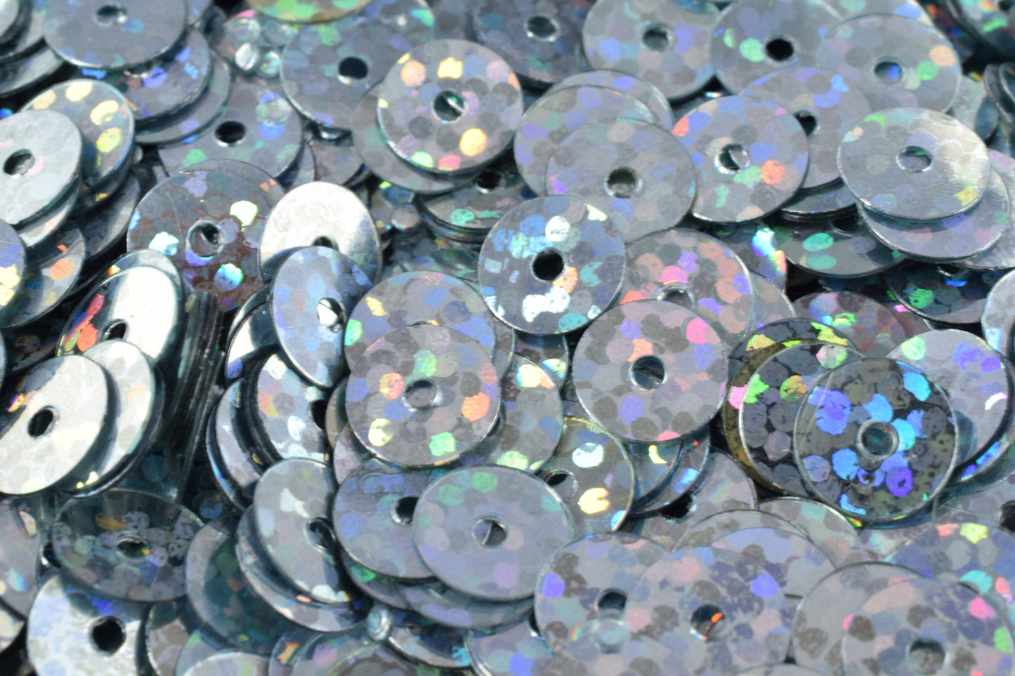 3/4/6mm Bluish Silver Iridescent Flat Sequins Round/Loose Paillettes/Wholesale Sequins Multi Color, Loose Sequin Apparel,S...