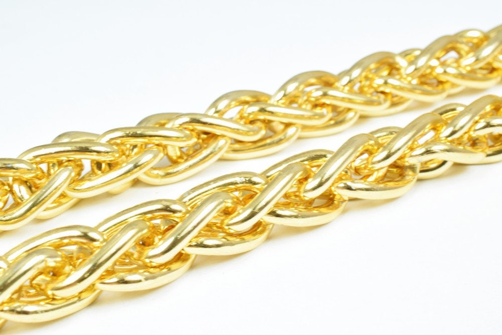 Gold Aluminum Chain, Open Link for Handmade bracelet, Necklace Jewelry Accessories. 1 Yard (3 Feets), Item# 1439 jewelry m...