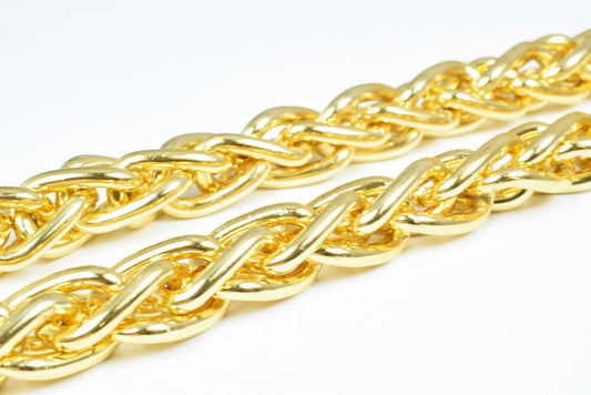 Gold Aluminum Chain, Open Link for Handmade bracelet, Necklace Jewelry Accessories. 1 Yard (3 Feets), Item# 1439 jewelry m...