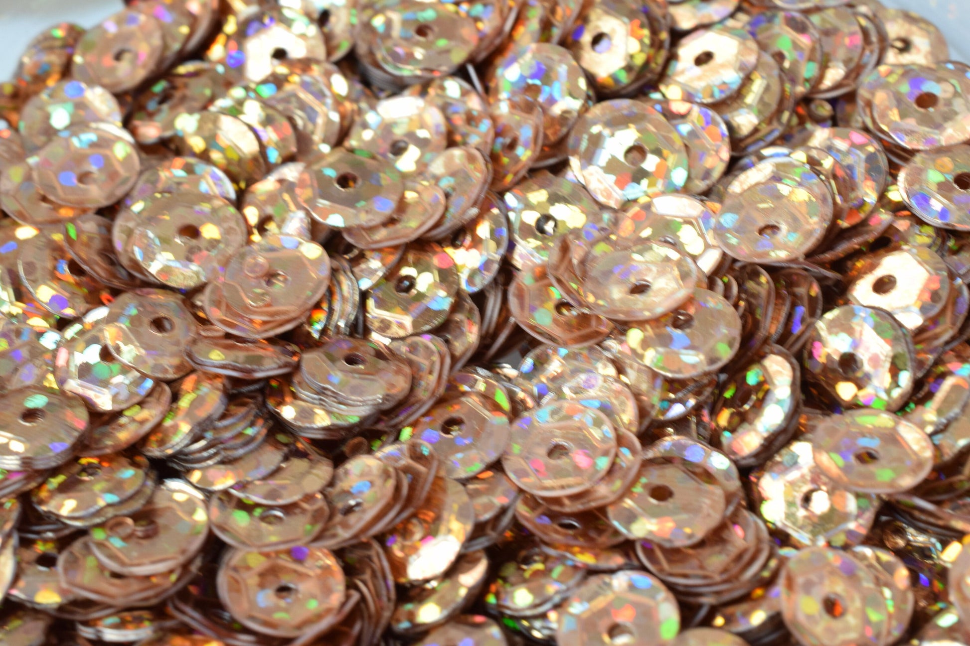 3/4/6mm Light Brown  Cup Glossy Iridescent Sequins Sheen Round Sequins/Loose Paillettes,Wholesale Sequins,Shimmering Sequi...