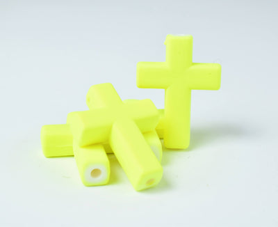 Matte Rubberized Plastic Cross Beads, Plastic Cross Beads,Acrylic Cross Beads,Acrylic Beads,Necklace beads,Rubberized Bead...