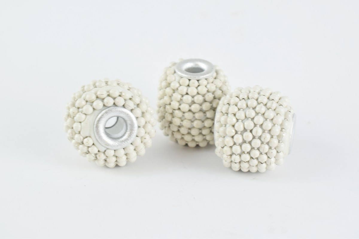 15x13mm Indonesian Clay Beads Handmade Beads 6 PCs, Bohemian Bali Style Jewelry Making Decorative Round Beads jewelry maki...