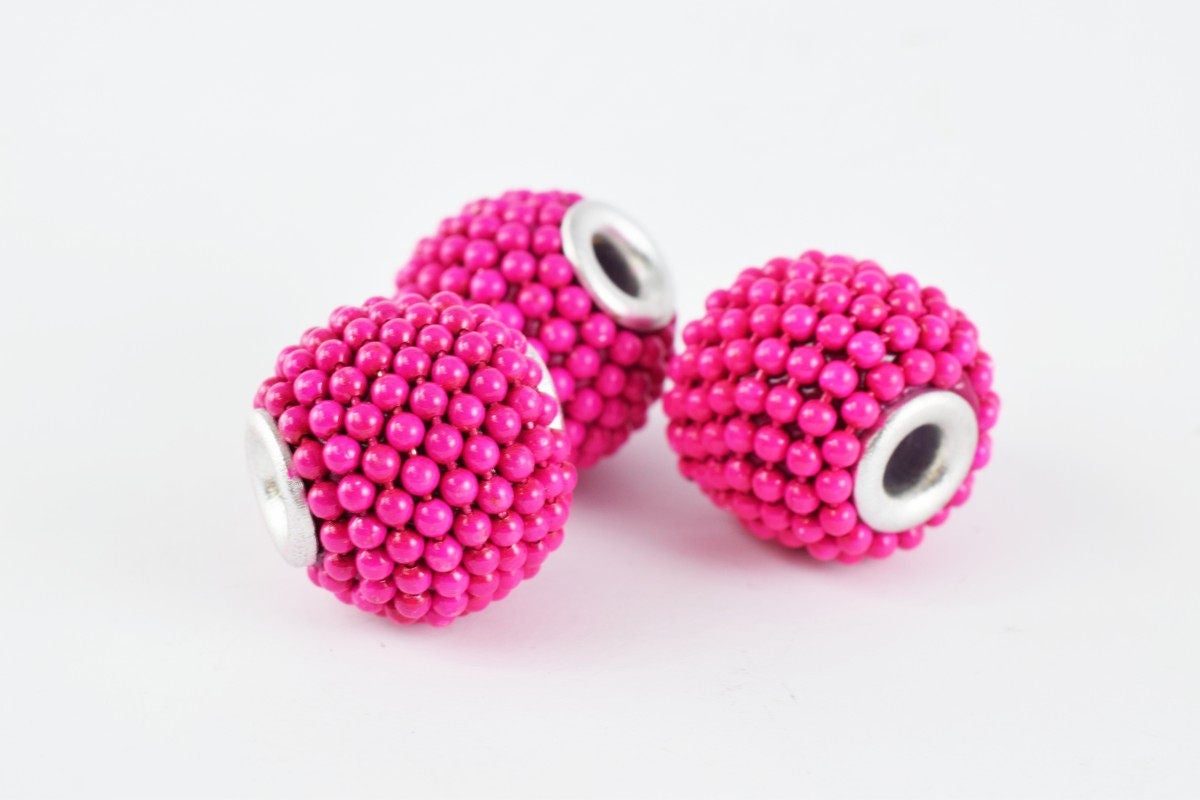 15x13mm Indonesian Clay Beads Handmade Beads 6 PCs, Bohemian Bali Style Jewelry Making Decorative Round Beads jewelry maki...