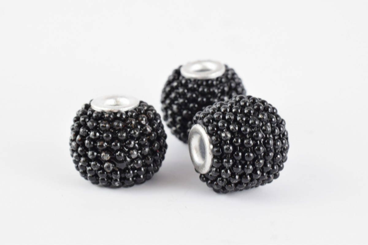15x13mm Indonesian Clay Beads Handmade Beads 6 PCs, Bohemian Bali Style Jewelry Making Decorative Round Beads jewelry maki...