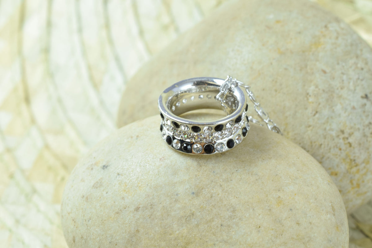 Gold Filled Look, Rhodium With Cubic Zirconia Pendants  RP55, RP09, RP06, RP60 jewelry making supplies - detail image 2