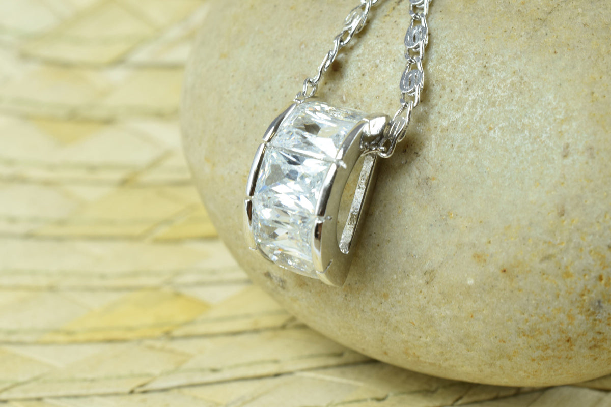 Gold Filled Look, Rhodium With Cubic Zirconia Pendants  RP55, RP09, RP06, RP60 jewelry making supplies - detail image 5