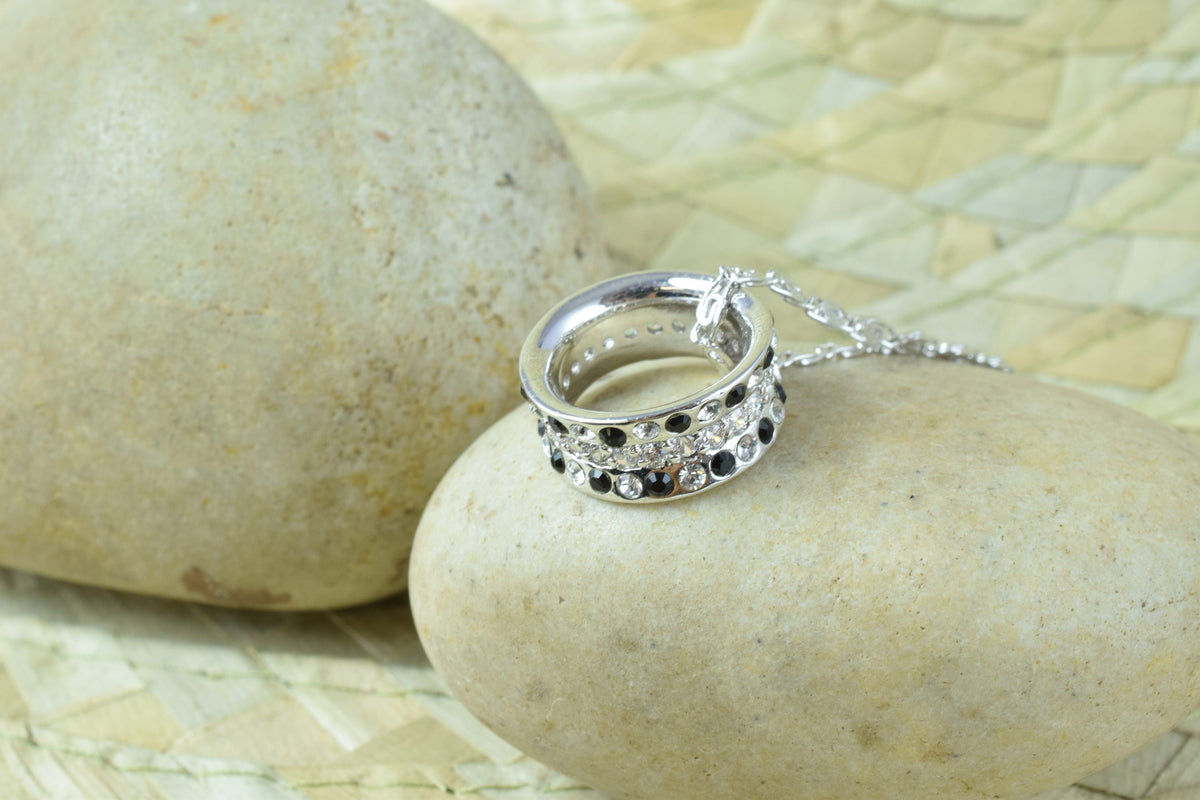 Gold Filled Look, Rhodium With Cubic Zirconia Pendants  RP55, RP09, RP06, RP60 jewelry making supplies - detail image 6