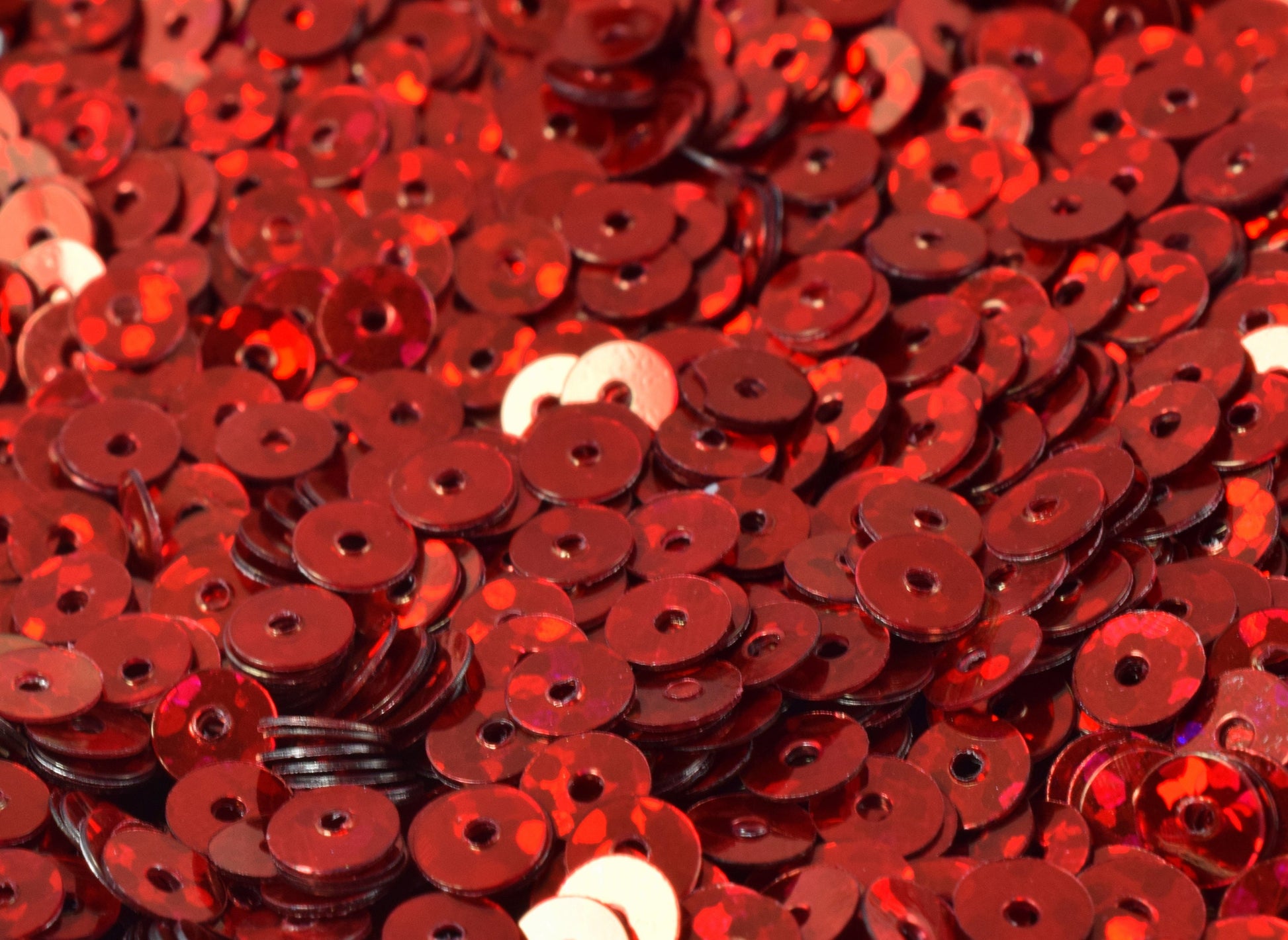 3/4/6mm Red Flat Sequins Sparkle Sheen Round Sequins/Loose Paillettes, Wholesale Sequins Multi Color,Shimmering Sequin App...