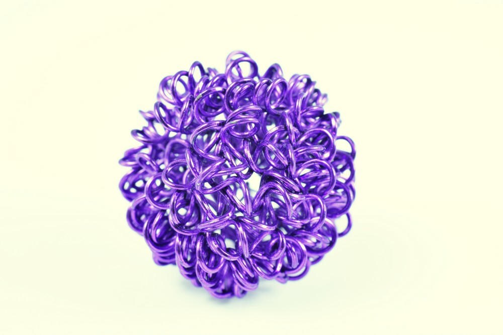 6 PCs Openwork Wire Metal Round Beads Ball Hollow Twist Ball Basketball wives Beads jewelry big hoop earring chunky bead j...