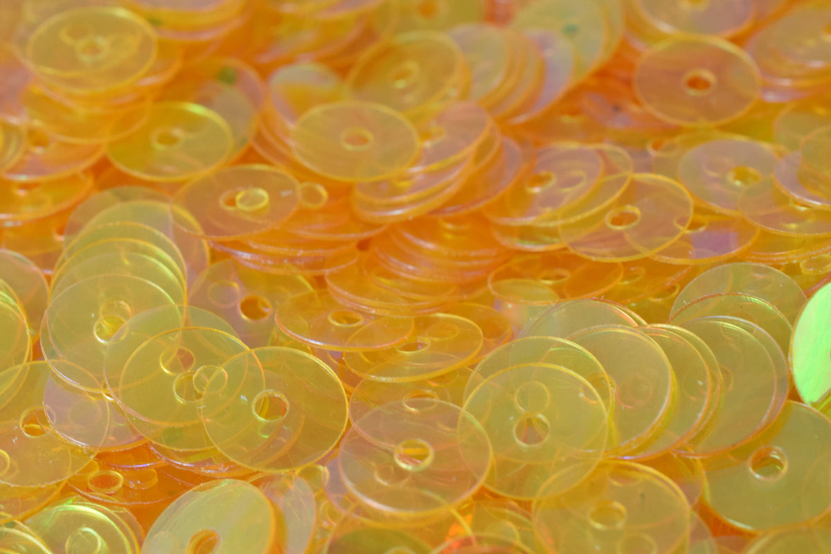 3/4/6mm Clear Orange Iridescent Sequins Sheen Round Sequins/Loose Paillettes,Wholesale Sequins,Shimmering Sequin Apparel,S...