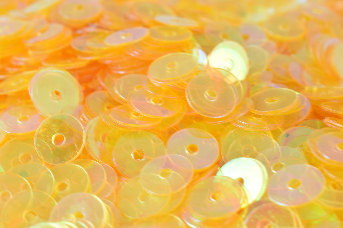 3/4/6mm Clear Orange Iridescent Sequins Sheen Round Sequins/Loose Paillettes,Wholesale Sequins,Shimmering Sequin Apparel,S...