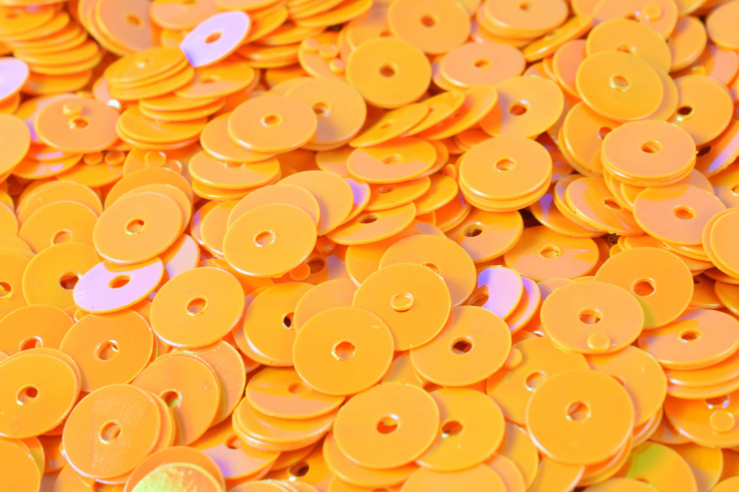 Loose Sequin Apparel Supplies: Orange Light Iridescent Flat Round Sequins - 3/4/6mm Multi-Color, Bulk Packs for Costume & Shoe Decor