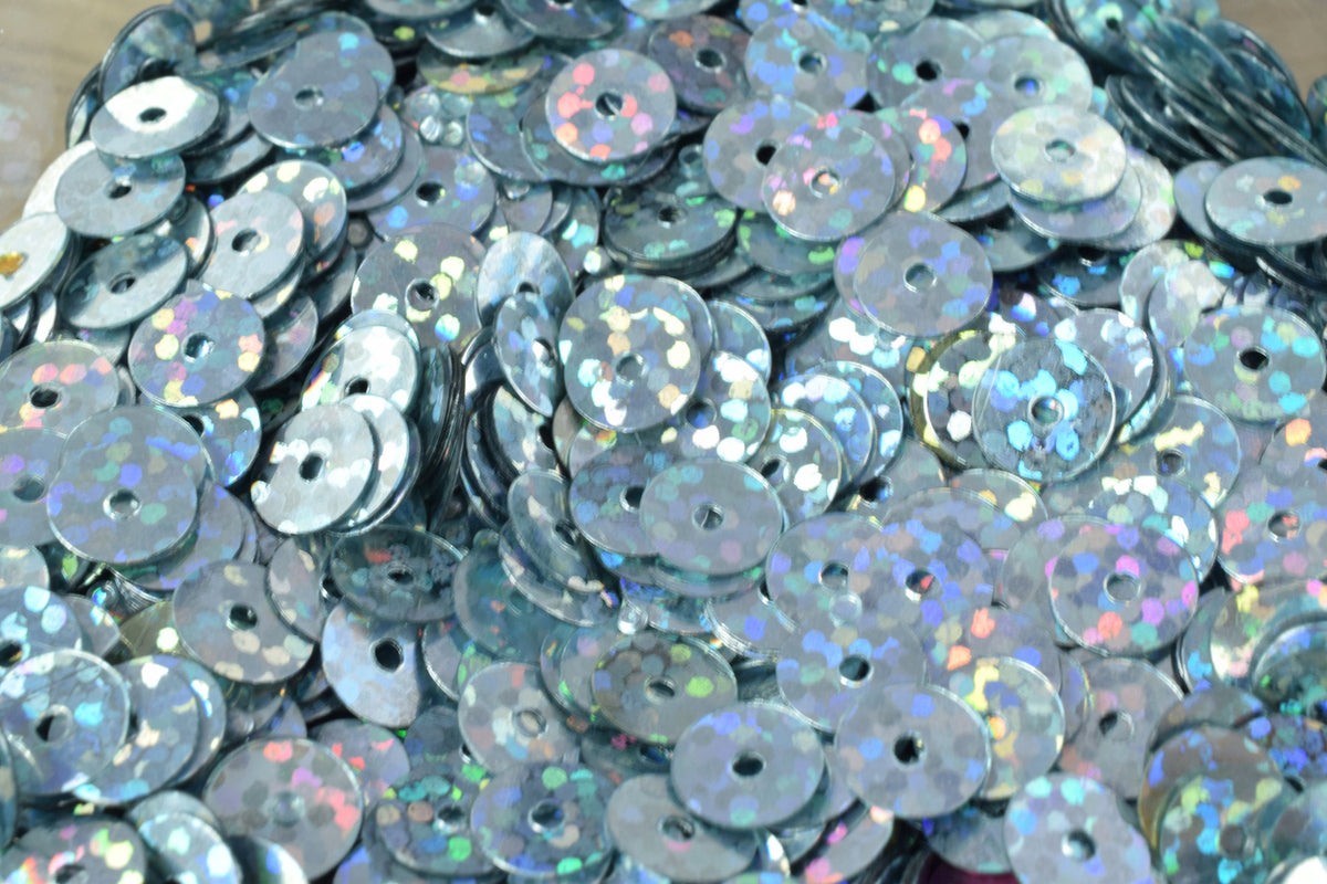 3/4/6mm Bluish Silver Iridescent Flat Sequins Round/Loose Paillettes/Wholesale Sequins Multi Color, Loose Sequin Apparel,S...