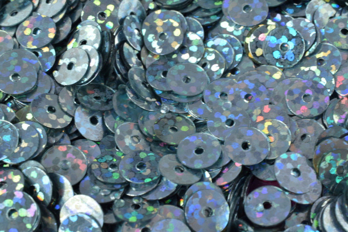 3/4/6mm Bluish Silver Iridescent Flat Sequins Round/Loose Paillettes/Wholesale Sequins Multi Color, Loose Sequin Apparel,S...