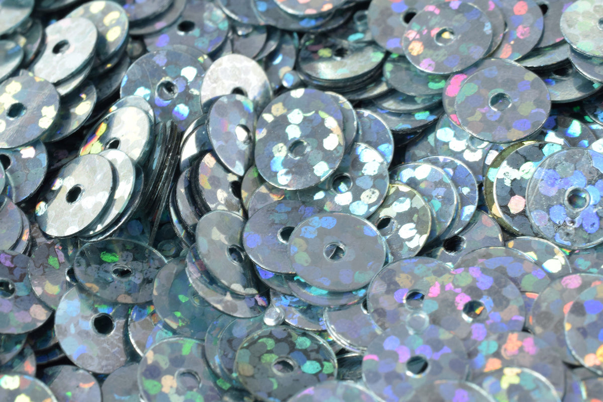 3/4/6mm Bluish Silver Iridescent Flat Sequins Round/Loose Paillettes/Wholesale Sequins Multi Color, Loose Sequin Apparel,S...