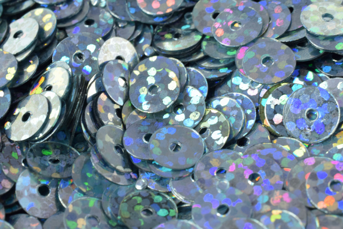 3/4/6mm Bluish Silver Iridescent Flat Sequins Round/Loose Paillettes/Wholesale Sequins Multi Color, Loose Sequin Apparel,S...