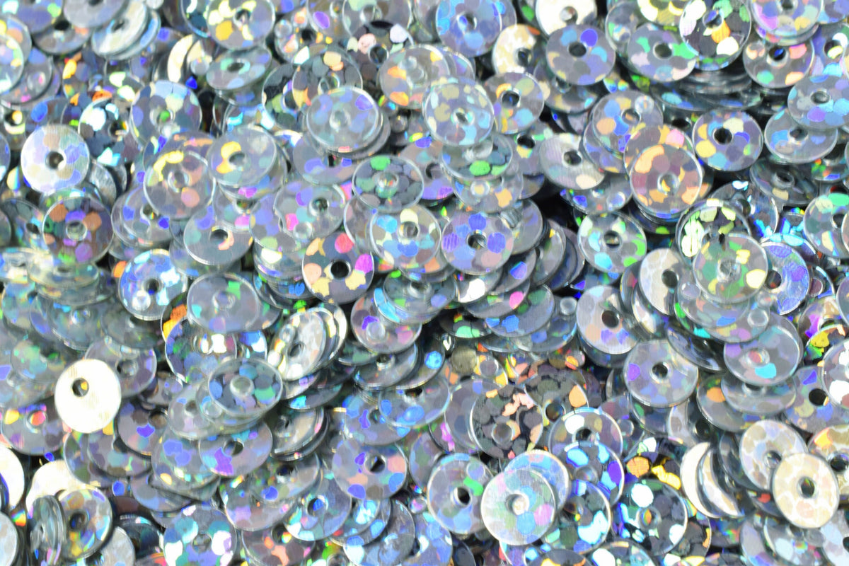 3/4/6mm Silver Iridescent Sequins Sheen Round Sequins/Loose Paillettes,Wholesale Sequins,Shimmering Sequin Apparel,Shoe De...