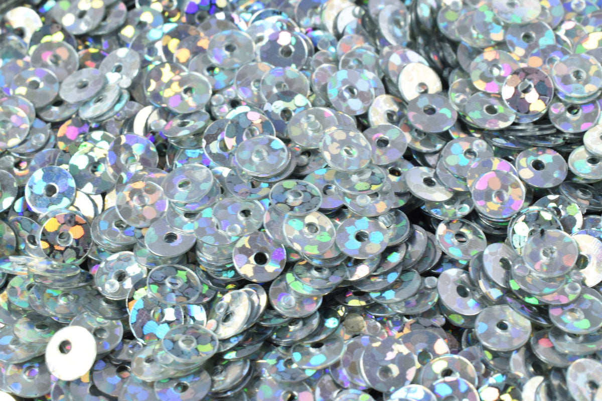 3/4/6mm Silver Iridescent Sequins Sheen Round Sequins/Loose Paillettes,Wholesale Sequins,Shimmering Sequin Apparel,Shoe De...