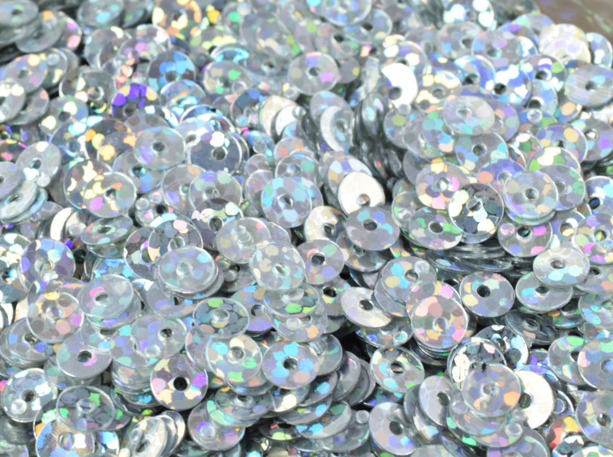3/4/6mm Silver Iridescent Sequins Sheen Round Sequins/Loose Paillettes,Wholesale Sequins,Shimmering Sequin Apparel,Shoe De...