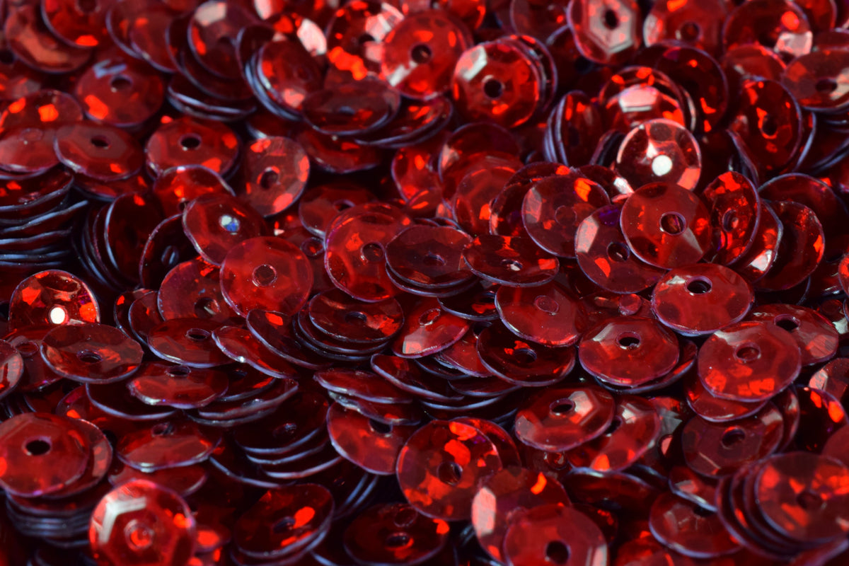 3/4/6mm Red Cup Iridescent Sequins Sheen Round Sequins/Loose Paillettes,Wholesale Sequins,Shimmering Sequin Apparel,Shoe D...