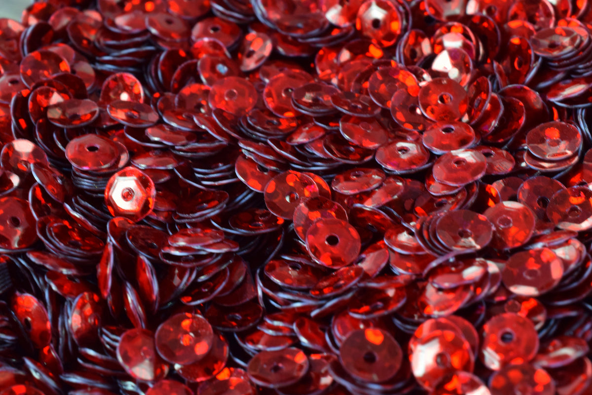 3/4/6mm Red Cup Iridescent Sequins Sheen Round Sequins/Loose Paillettes,Wholesale Sequins,Shimmering Sequin Apparel,Shoe D...
