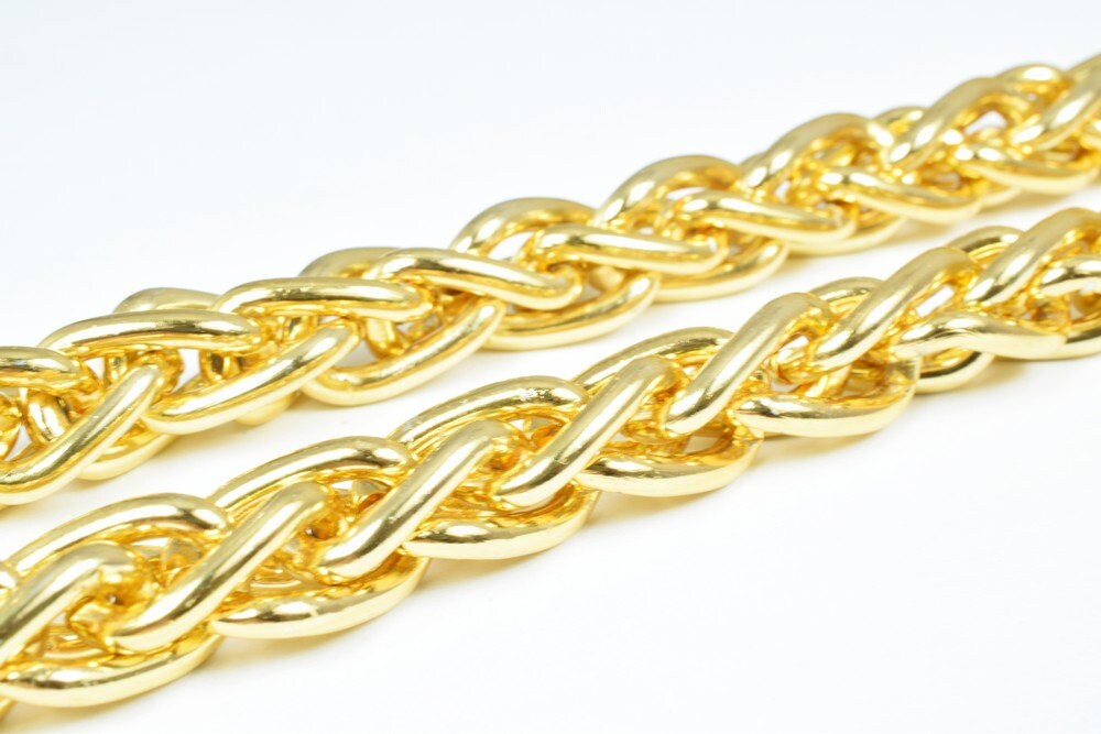 Gold Aluminum Chain, Open Link for Handmade bracelet, Necklace Jewelry Accessories. 1 Yard (3 Feets), Item# 1439 jewelry m...