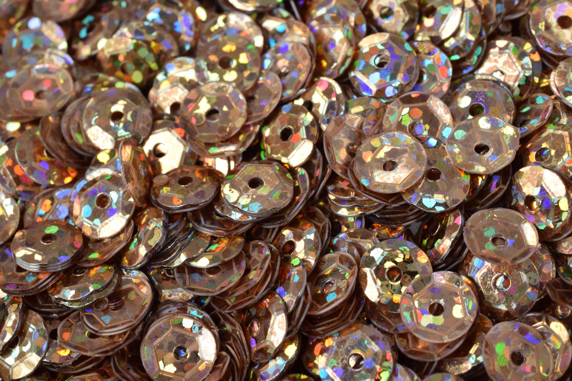 3/4/6mm Light Brown  Cup Glossy Iridescent Sequins Sheen Round Sequins/Loose Paillettes,Wholesale Sequins,Shimmering Sequi...