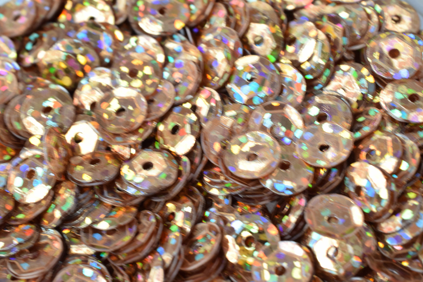 3/4/6mm Light Brown  Cup Glossy Iridescent Sequins Sheen Round Sequins/Loose Paillettes,Wholesale Sequins,Shimmering Sequi...