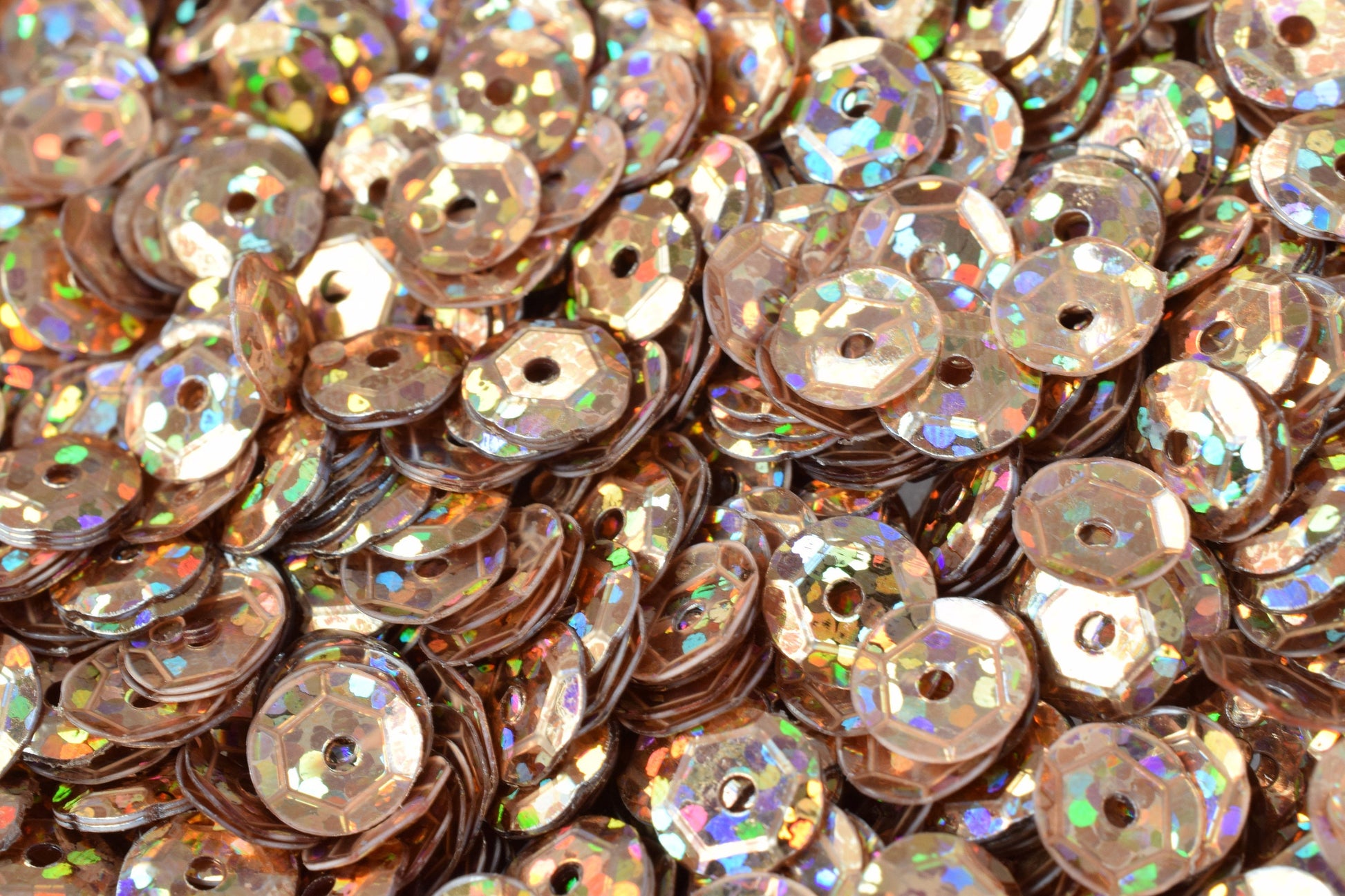 3/4/6mm Light Brown  Cup Glossy Iridescent Sequins Sheen Round Sequins/Loose Paillettes,Wholesale Sequins,Shimmering Sequi...