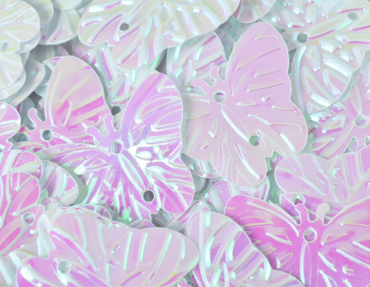 18x23mm Iridescent Multi Tone  Butterfly Shape / Beachy Sequins/Loose Paillettes,Wholesale Shell ,Shimmering Sequin Appare...