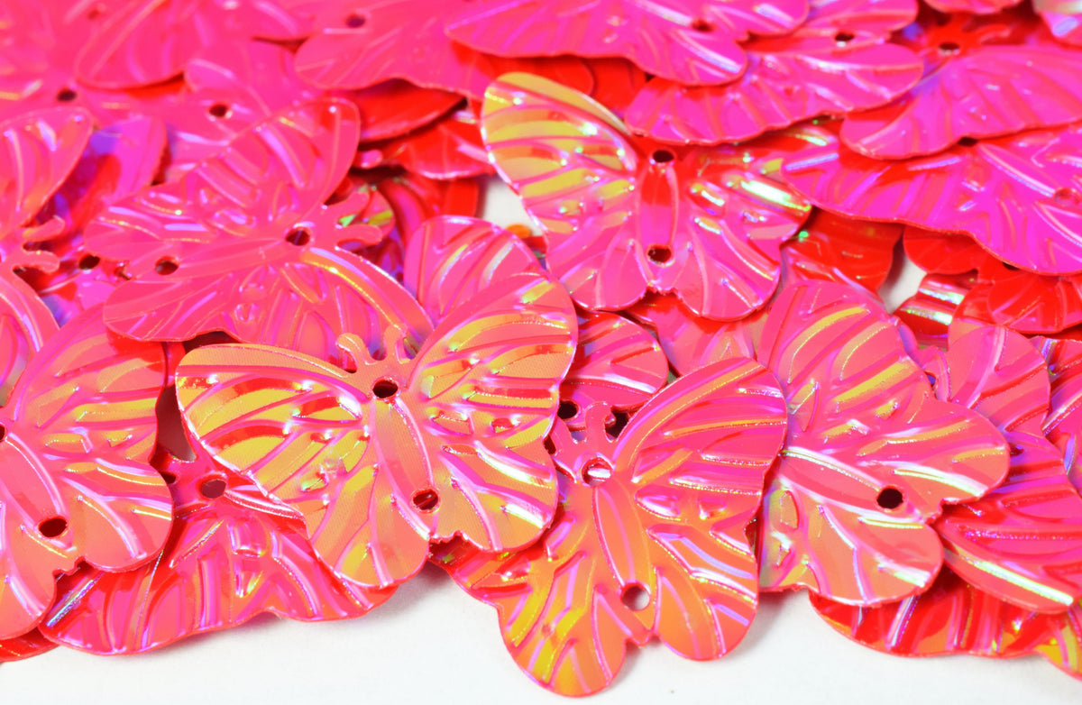18x23mm Iridescent Multi Tone  Butterfly Shape / Beachy Sequins/Loose Paillettes,Wholesale Shell ,Shimmering Sequin Appare...