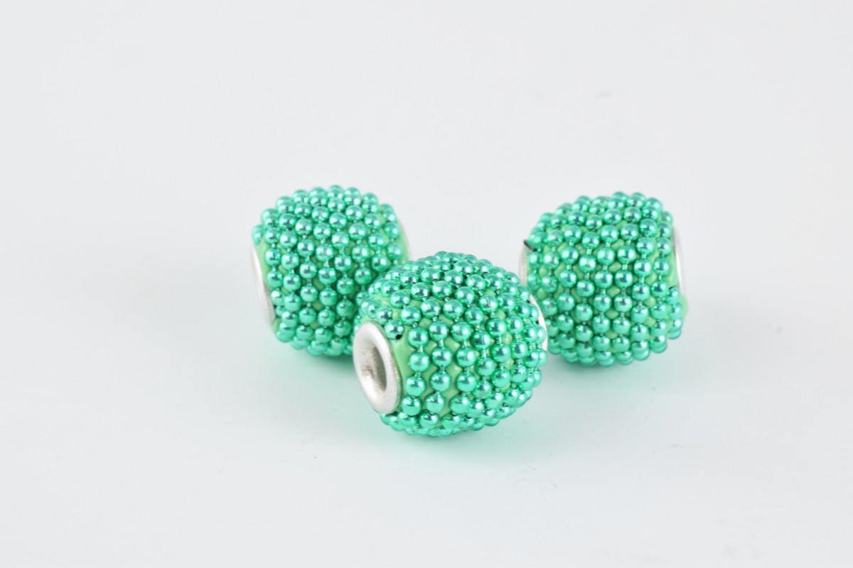 15x13mm Indonesian Clay Beads Handmade Beads 6 PCs, Bohemian Bali Style Jewelry Making Decorative Round Beads jewelry maki...