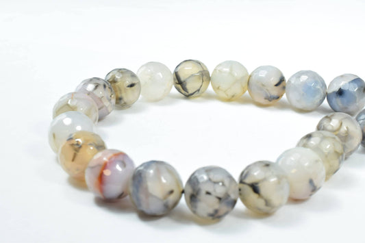 14mm Tonal Gray Crazy, Lace Agate Round Stone Beads, Sold by 1 strand of 15pcs, 2mm, 165.0grams/pk,Lace Gray Agate, Round...