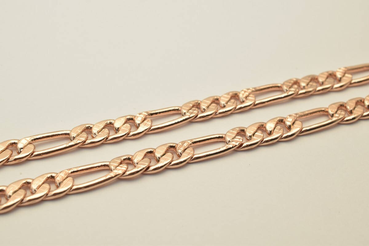 18K Rose as Gold Filled* Chain 19" Inch CG207 jewelry making supplies - detail image 2