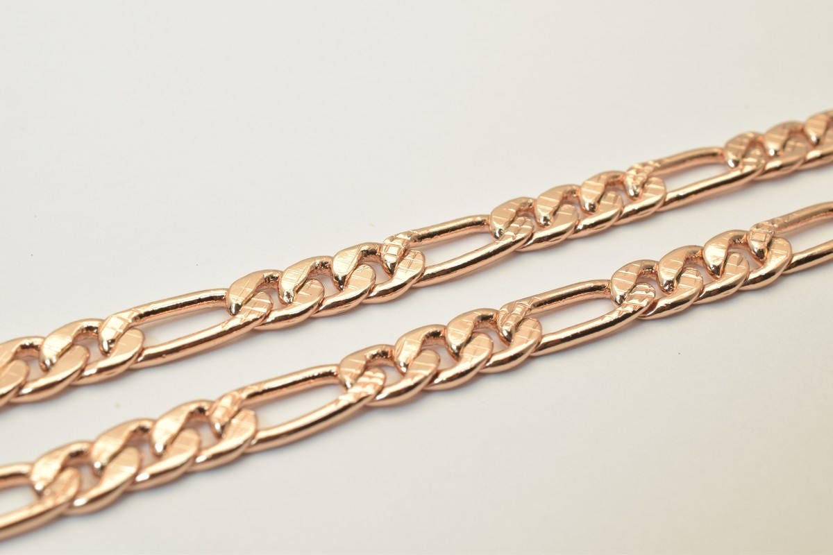 18K Rose as Gold Filled* Chain 19" Inch CG207 jewelry making supplies - detail image 4