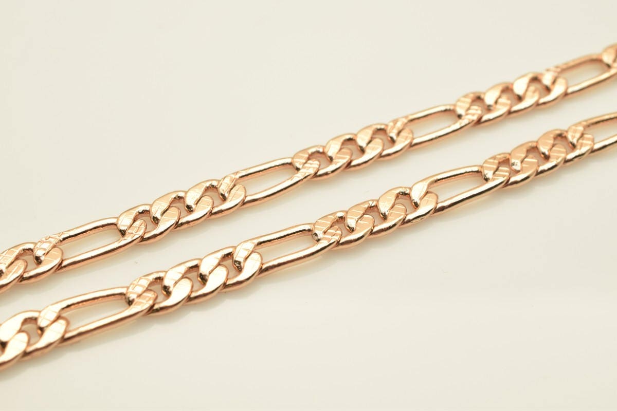18K Rose as Gold Filled* Chain 19" Inch CG207 jewelry making supplies