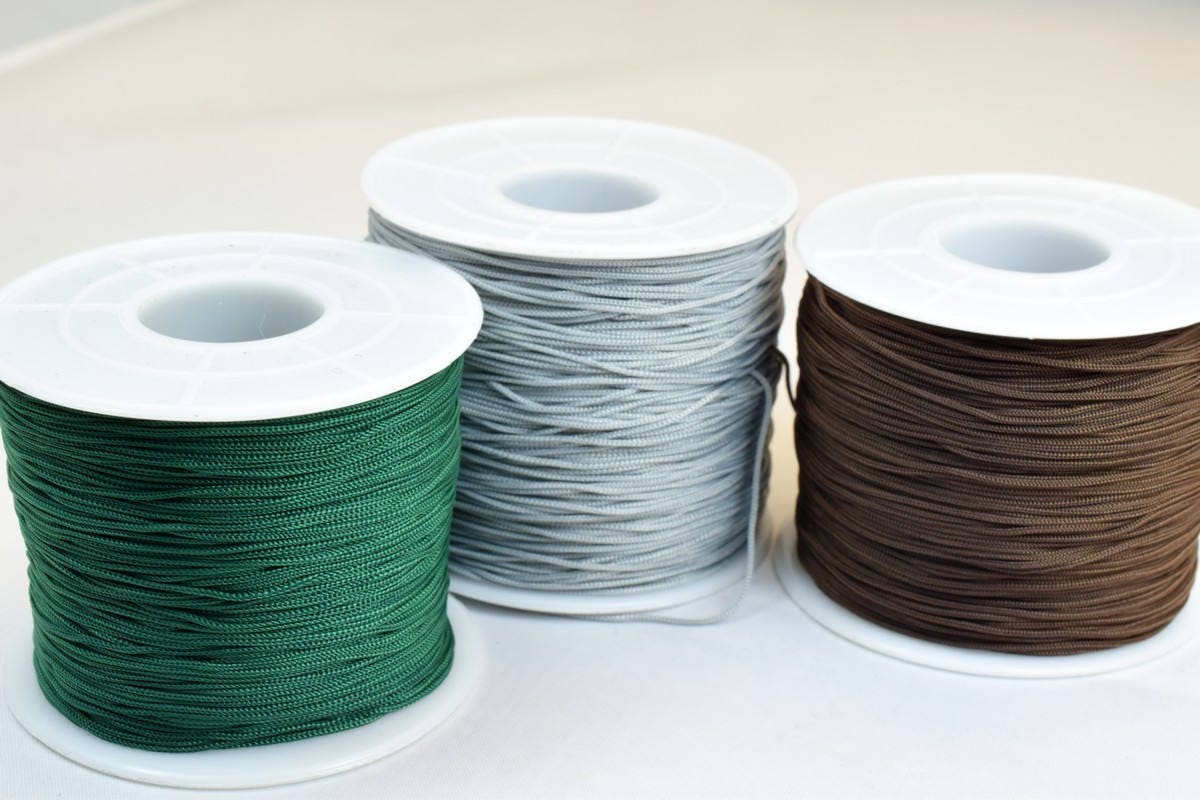 0.8mm Knot Nylon Cord Shamballa Macrame Beading Kumihimo String 100 Meters Cord Knot Shamballa Macrame Bead Beading Size 0...