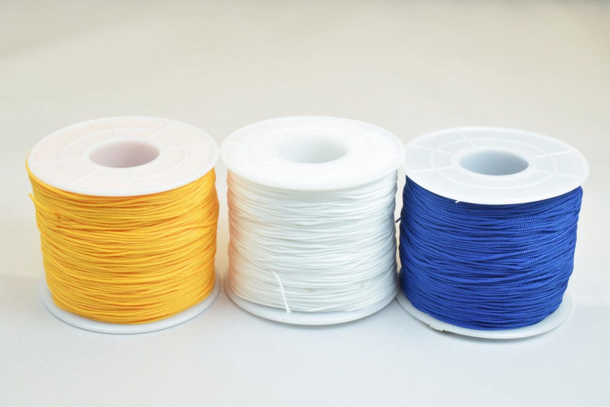 0.8mm Knot Nylon Cord Shamballa Macrame Beading Kumihimo String 100 Meters Cord Knot Shamballa Macrame Bead Beading Size 0...