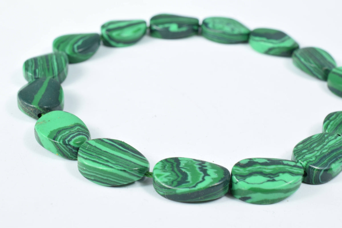 10x15mm Wave Teardrop Green Malachite Gemstone Beads, Wholesale beads, Malachite beads, Wholesale Malachite Bead, Gemstone...