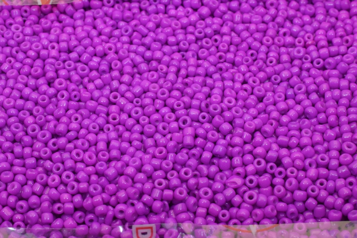 Purple Glass Seed Beads Size 8.0 Sold by 1 LB/ Pound Size 8/0 are 2mm to 3mm Beads Item# 789222067168 jewelry making suppl...