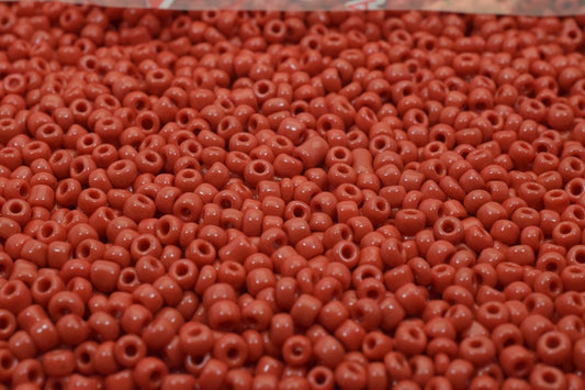 Red Glass Seed Beads Jewelry Making, Size 8/0, 2-3mm Round (1 Pound Bulk, Loose Craft Supply)
