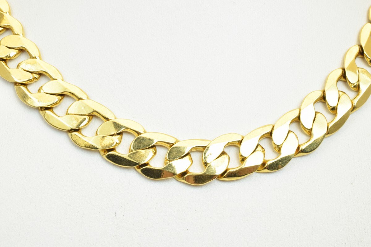 18K as Gold Filled* Chain 18" Inch 13mm Width 3mm Thickness CG169 jewelry making supplies - detail image 8