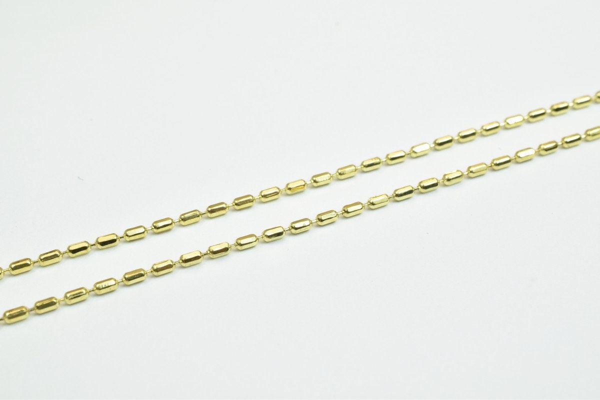14K GF as Gold Filled* Chain Size 17" Long 1mm Width Item #CG70 jewelry making supplies - detail image 2