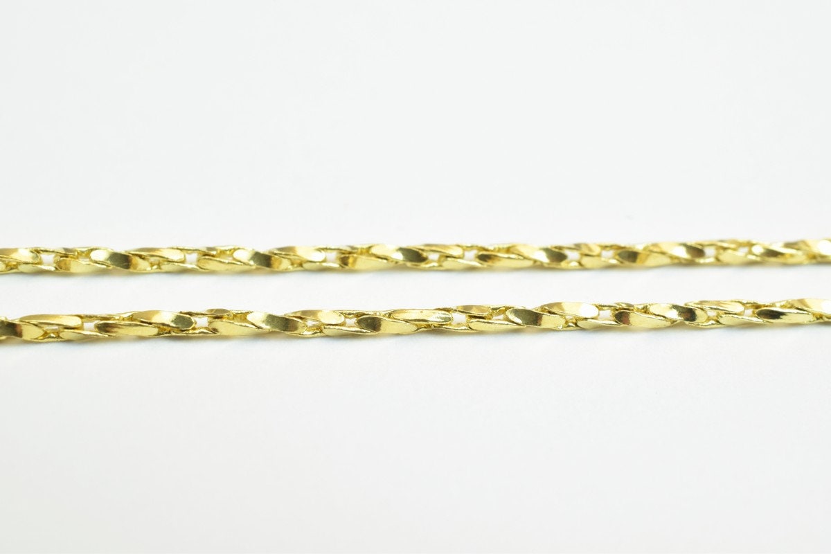 14K GF gold filled tarnish resistant Chain Size 13.25" Long 1mm Width Item #CG35 jewelry making supplies - detail image 3
