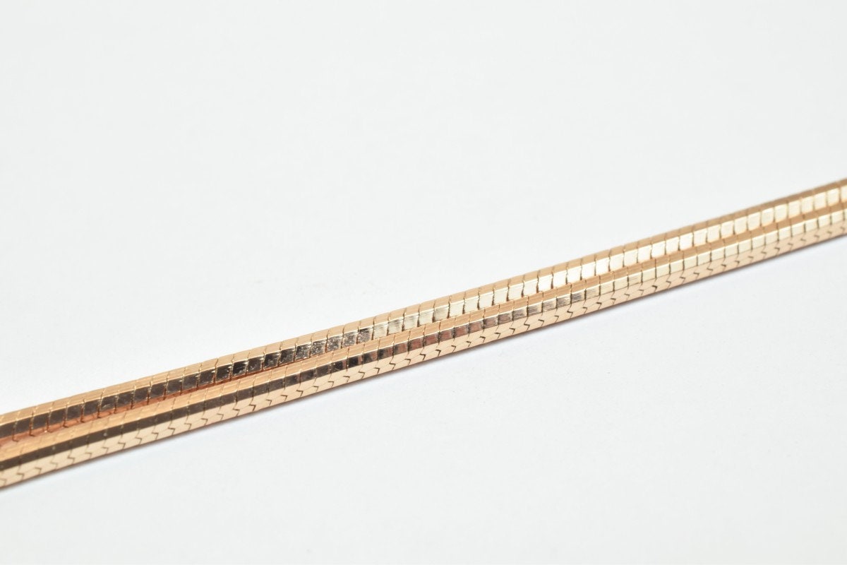 18K Rose gold filled EP tarnish resistant Chain 20" Inches Long 2mmThickness CG232 jewelry making supplies - detail image 5