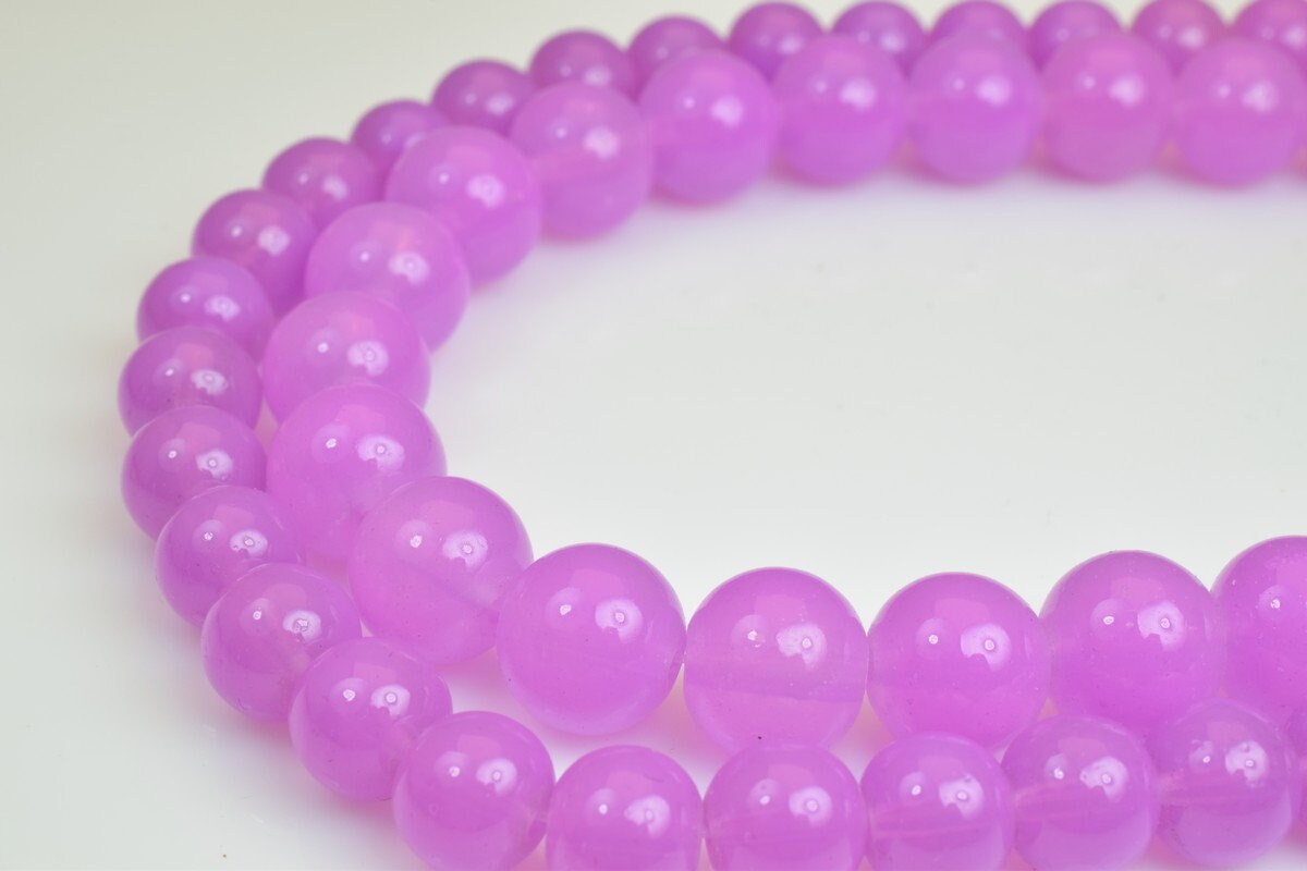 Light Purple Color Glass Beads Round 8mm/10mm Shine Round Beads For Jewelry Making Item #B jewelry making supplies - detai...